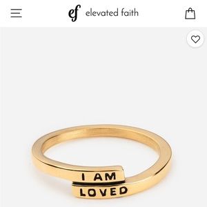 Elevated Faith I Am Loved Ring, Gold, Size 10